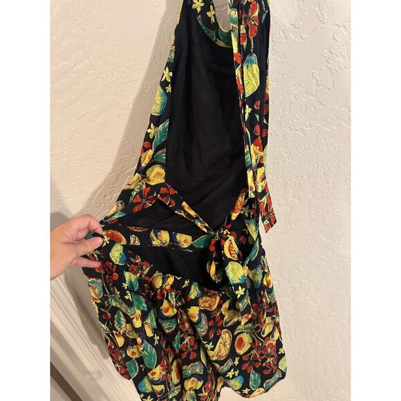 Free People Coral Tides Fruit Patterned Halter Romper Playsuit - Picture 11 of 11